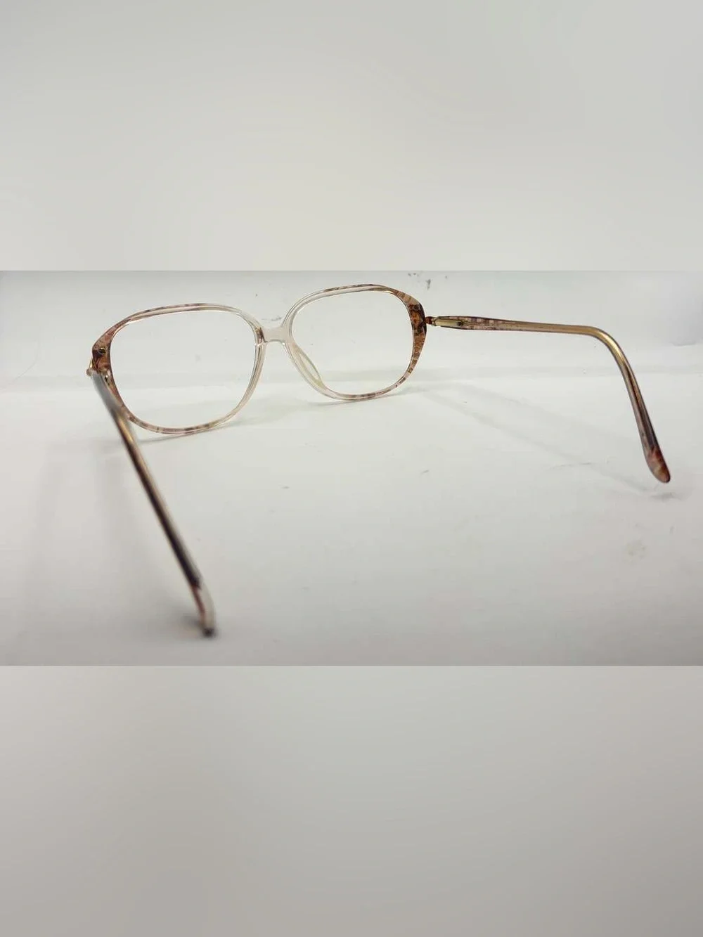Blue Ribbon For Marchon BR16 Brown Translucent Oval Sunglasses Frames Only